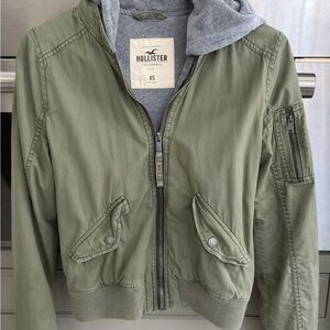 Hollister Olive Green Utility Jacket